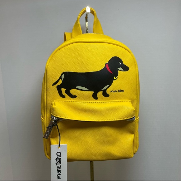 Marc Tetro Yellow Backpack with Dachshund Design.  NWT. - Picture 1 of 8